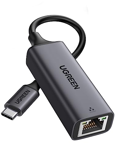 UGREEN USB C to Ethernet Adapter, 1000Mbps, RJ45, Driver-Free, Compatible with Windows, MacOS, iPadOS, ChromeOS, Android, Laptop, Tablet, Smartphone