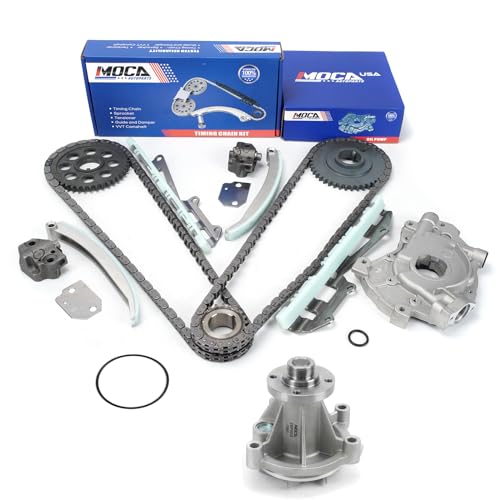 MOCA Timing Chain Oil Pump & Water Pump Kit Fit 1997-2001 for Ford Expedition & for Ford E-150 Econoline & for F-150 & for Ford F-250 4.6L V8 Gas SOHC ROMEO Engine VIN Code W
