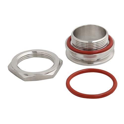 Semfeil Brew TRUE 2" Tri clamp Bulkhead Compression Fitting 304 Stainless Steel Homebrew Kettle Pot 2 Inch Tri Clamp Weldless Bulkhead Fittings