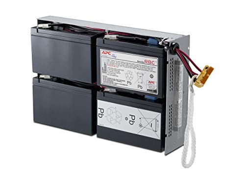 APC UPS Battery Replacement, RBC24, for APC Smart-UPS Models SMT1500RM2US, SMT1500R2-NMC, SU1400RM2U, SU1400RMNET, SUA1500RM2U and select others