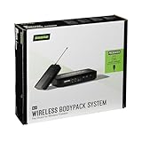 Shure BLX14/CVL Wireless Microphone System - 14-Hour Battery Life, 300 ft Range, UHF | Includes CVL Lavalier Mic, Bodypack Transmitter, Single Channel Receiver | H10 Band (BLX14/CVL-H10)