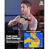 BOB AND BRAD X6 Pro Max Massage Gun with Heat-Cold and Metal Head Therapy, FSA/HSA Eligible, Percussion Deep Tissue Massager Gun for Athletes, Electric Muscle Massage Gun with 6 Replacements