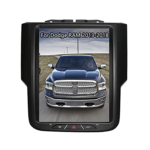 ZWNAV Android Touchscreen Radio Tesla Style for Dodge Ram 1500 2500 3500 Truck 2013-2018 Car Stereo Head Unit Autoradio 2 din GPS in-Dash Navigation Multimedia Player Carplay (2013-2018, 4GB+128GB)