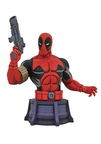 Marvel Animated X-Men: Deadpool Bust, Multicolor, 6 inches
