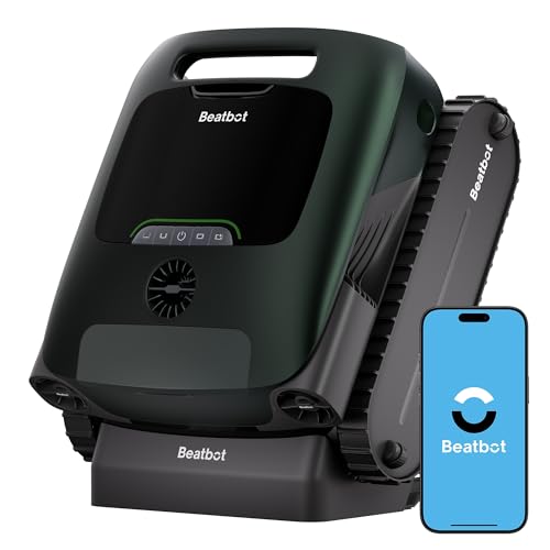 Beatbot AquaSense 2 Pro Pool Vacuum Robot, Unmatched 5-in-1 Cleaning, Skims Water Surface with Remote Navigation, Surface Parking, Clarifies Water, for Pools up to 3,875 Sq.ft – Dark Green