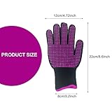 JHJEWH 20 Pcs Heat Resistant Gloves,Heat Resistant Gloves for Hair Styling,Gloves with PVC Bumps,Heat Gloves for Sublimation,Heat Proof Gloves,Heat Resistant Work Gloves,Thermal Hair Styling Gloves