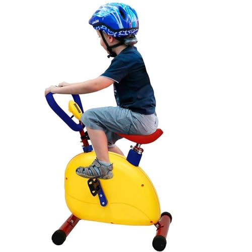 YFJBDKS Kids Exercise Bike Fun And Fitness Exercise Equipment, Adjustable Resistance And Seat Height Kid Stationary Bike, For Boys Girls Ages 3-8 Year Old,Exercise bike