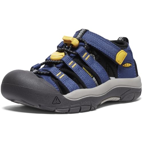 KEEN Kids Newport H2 Closed Toe Water Sandals, Naval Academy Yellow, 6 US Unisex Toddler