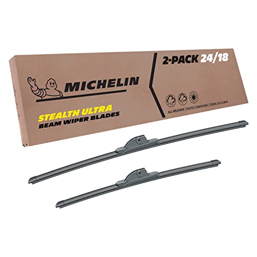 Michelin 19-2418SUBA Stealth Ultra Twin Pack 24 &18 inch Wiper Blade Fits Select Chevrolet, Nissan, Mazda, Toyota, Kia, Hyundai, Subaru, Jeep, GMC, Buick; Model Years (2 Pack)