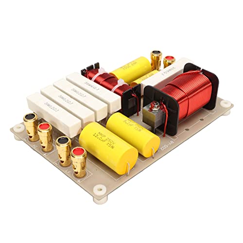 2 Way Crossover Filters, 800W Audio Crossover Filter, Treble Bass Frequency Divider for DIY Speaker, HiFi Speaker, Home Audio