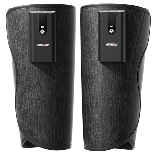 CINCOM Leg Massager with Heat and Air Compression, Cordless Calf Massager for Circulation and Pain Relief, Rechargeable Leg Compression for Edema Relief