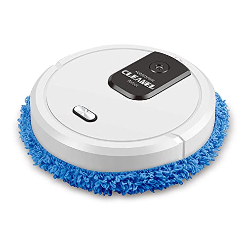 Robot Vacuum and Mop Combo, 3 in 1 Household Rechargeable Intelligent Sweeping Robot with Spray Humidifier, Automatic Mopping Machine with Dry and Wet Wipes, for Hard Floor Clean, Pet Hair, Carpet