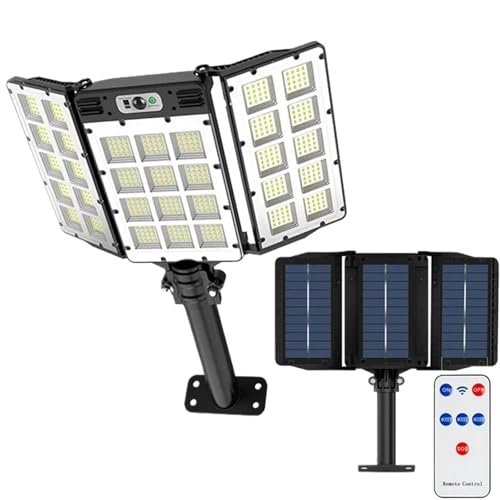 Powerful Solar Lights Outdoor for Lighting Garden Sunlight Decoration Wall Lamp Motion Sensor Waterproof LED Solar Street Light(Advanced-800 LED)