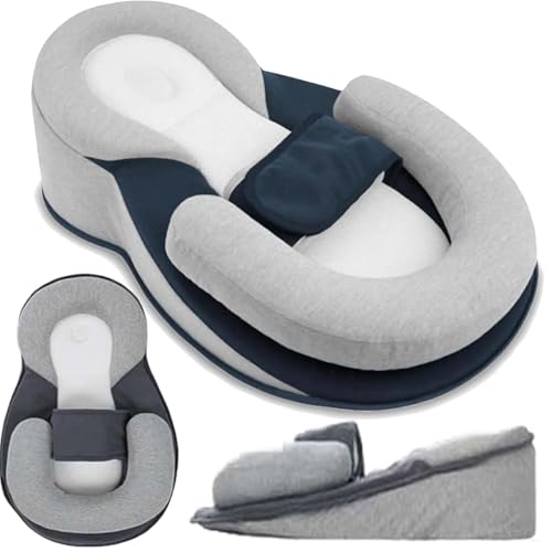 Rest Nest Baby Bed Acid Reflux with Strap, 2025 New Keesley Rest Nest Baby Pillow for Comfortable & Feeding Support (Regular)