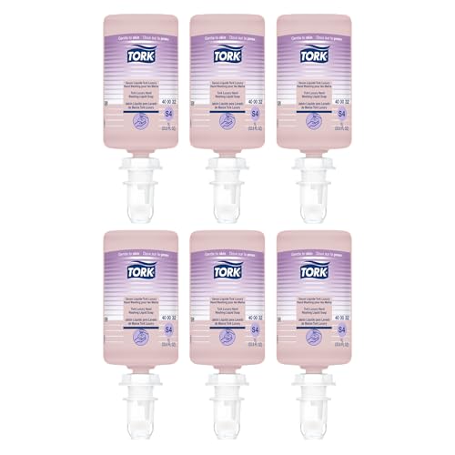 Tork Luxury Hand Washing Liquid Soap S4, Scented, 6 x 1L, 400032 (formerly 400012), 0.17 Fl Oz (Pack of 6)