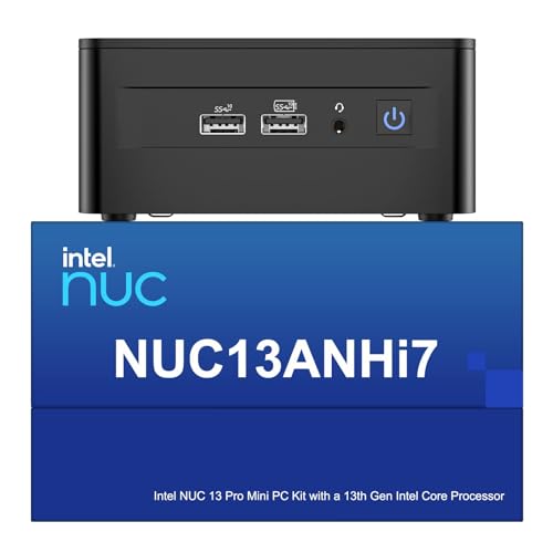 Intel NUC 13 Pro NUC13ANHi7 VPro Arena Canyon Mini PC, Core i7-1360P, 32GB RAM, 1TB SSD, Mini Computers Windows 11 Pro for Business Home Office, Support 8K/4K Quad Display/Wifi 6E/BT 5.3/Thunderbolt 4