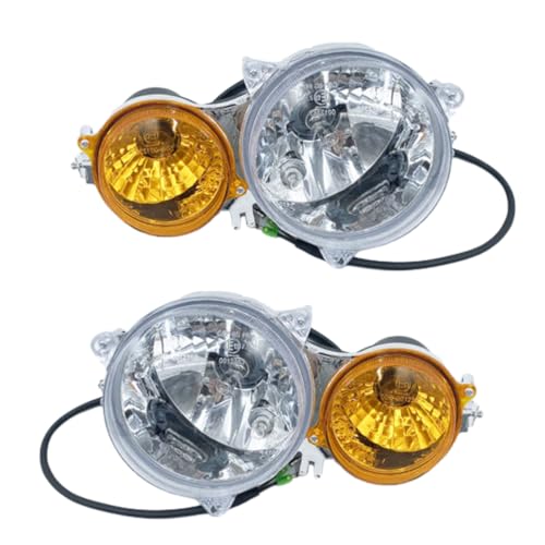 YellPower Left & Right Headlight Head Light Fits for UTV 700 500 HS500 HS700 HiSun Massimo MSU Menards TSC HS Bennche 35180-115-0100 35120-055-0000