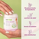 HillVital Varicose Veins Treatment for Legs, Natural Varicose Vein Cream & Spider Vein Treatment for Legs and Other Body Parts, Premium Horse Chestnut Cream for Puffed Veins, Infused with 14 Herbs