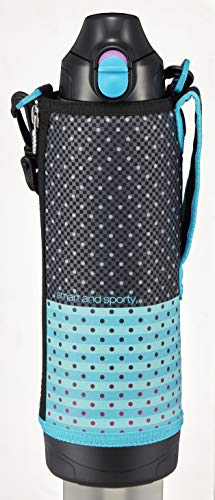 Tiger Water Bottle MBO-H100KT Sahara Stainless Steel Bottle, Sports Water Bottle, Direct Drinking, 2-Way, Black Dots
