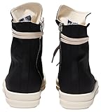 Rick Owens, Pre-loved Men's Ramone Hi Sneakers, 11, Black