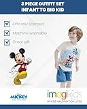 Disney Mickey Mouse Goofy Donald Duck Toddler Boys T-Shirt Tank Top & Shorts 3 Piece Outfit White/Blue Good Vibes Only 3T