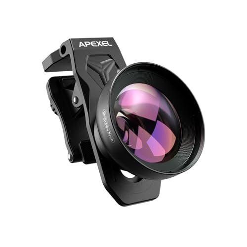 APEXEL 100Ultra Macro Lens - Enhanced Version Smartphone Lens for iPhone, Samsung, Pixel | Professional Macro Photography of Flowers, Iinsects, Jewelry, Food Details and Other Small Objects