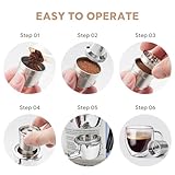 JOYSOG Stainless Steel Refillable Coffee Capsules Kit for illy X7/illy Y3/illy Y5 Coffee Machines Reusable Capsule Filter Pods