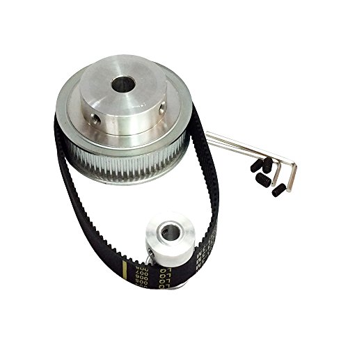 BEMONOC HTD 3M 60T 15T Belt Width 15mm Timing Pulley Belt Set kit Reduction Ratio 4:1