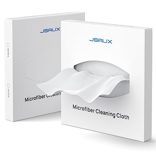 JSAUX Microfiber Cleaning Cloth (100 Total) for Steam Deck| Eye Glass Disposable Clean Cloth | Safe for Lens, Eyeglasses, Glasses, Screens, Cameras, iPad, iPhone, Cell Phone, LCD TV Screens and More