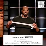 Hampton Adams | As Seen on Shark Tank | Orignial Athletic Sports Tape (3-Pack) | 45ft Rolls | Very Strong Easy Tear NO Sticky Residue | Best Tape for Athlete & Trainers | Fingers Ankles Wrist (White)