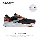 Brooks Men’s Ghost 16 Neutral Running Shoe - Black/Orange/White - 12 Medium