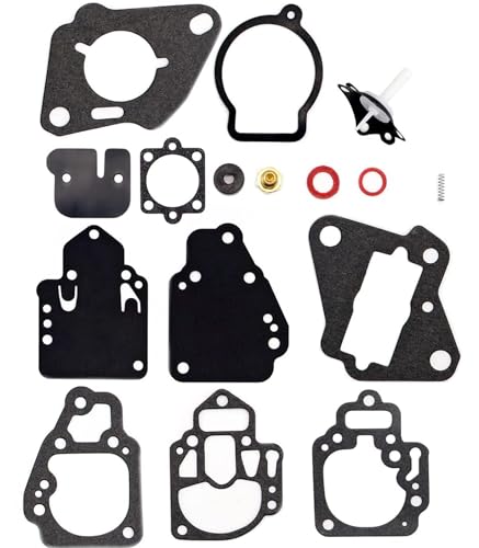 XQSMWF Carburetor Carb Rebuild Kit and Gasket Diaphragm Kit Fit for Mercury Mercruiser Mariner 6 8 9.9 10 25 20 25 HP 1395-9761 1395-9725 1395-9179 1395-811357 1395-9645 1395-9761 1395-9377
