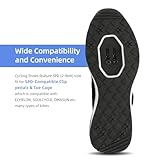 Kyedoo Men‘s Indoor Cycling Shoes Compatible with SPD Cleats, Comfortable Walkable Bike Shoes, Cleats Included M10 Black