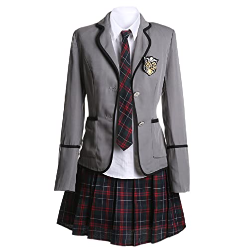 URSFUR Womens British Style Japan School Uniform Sets Cosplay Costume Anime Girl