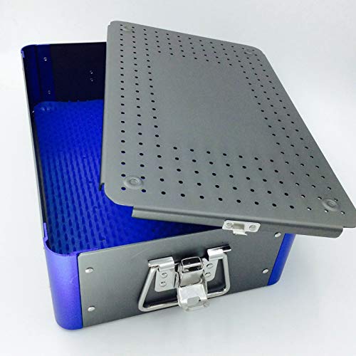 Aluminium Alloy Sterilization Tray case with Silicone mat Surgical Instrument