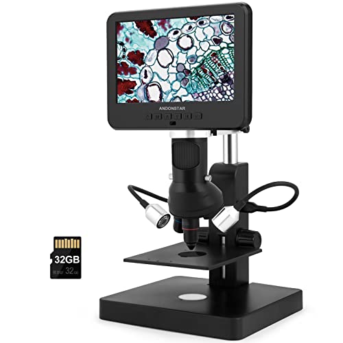 Andonstar AD246SP 4000X UHD 2160P HDMI Digital Microscope for Biological Microscope Kit,PCB Soldering Microscope for Phone Watch Repairing