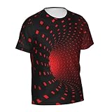 Red T-Shirts for Men Women Boys 3D Printed T-Shirts Short Sleeve Graphic Tees Shirt XL