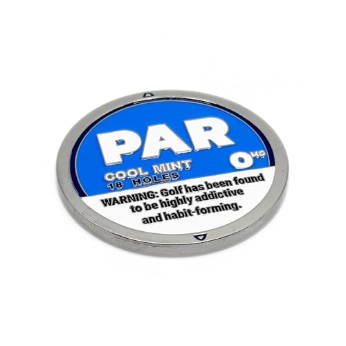 PAR Golf Ball Marker - Premium Golf Accessories & Funny Golf Gifts for Men Women Golfers (Cool Mint)