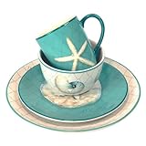 Certified International Ocean View 16 Piece Dinnerware Set, Serice for 4