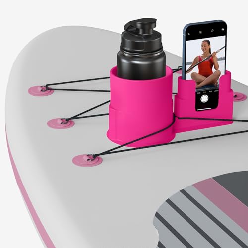 iKristin Cup Paddle Board,Stand Up Paddle Board Accessories SUP Holder for Drink (Pink)