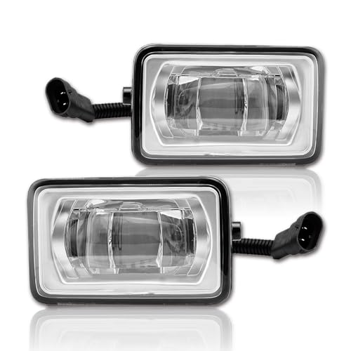 wideep Premium LED Fog Light Assemblies For F150/F250/F350 2015-2020 Ford, Two-Tone Fog Lamp Assembly Kit, Plug and Play, 3000K/6500K IP67 DC 12V, 2Pcs, JL3Z-7222-D