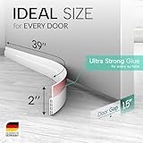 Vellure® Door Draft stoppers for Bottom of Door - New Premium Door Sweep/Door Seal Strip (Save Energy – installs Quickly and Easily) Door Weather Stripping, Ideal for Keeping Out Cold (5x39 White)