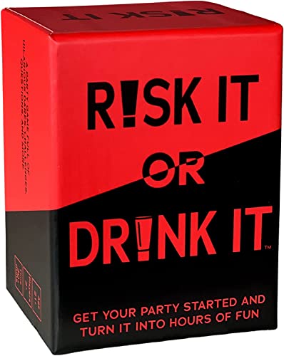 Fun Drinking Game for Parties: 150 Hilarious Dares & Risky Questions for Games Nights - Cards for Party Pregames, College or Bachelorette