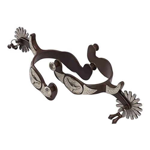 FLAVAS Stainless Steel Boot Spurs, Crops, Whips & Spurs Spurs Unisex Adult Antiqued Spur Horse Spurs for Men Women Not Rust Spurs Accessories