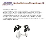 Engine Motor Transmission Mount 3 Kit Compatible with Hyundai Accent 2012-2017 Veloster/Kia Rio/Forte 1.6L/El-an-tra 2011-2016/Coupe 2014 1.8L 9797 9758 9761 A71004 A71029 A71020