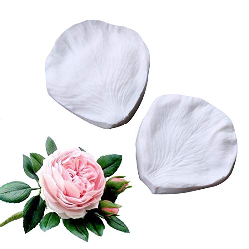 Silicone mold rose Floral Petal All-purpose Veiner Mold for gumpaste flower leaves for cake decorating, chocolate, sugarcraft, Cake Decor,Clay