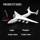 ANTSIR Model Plane Antonov An-225 1/200 Scale Resin Aircraft Model Toy 17 inch Ukraine Painted Mriya Transporter Display Model Plane for Collection