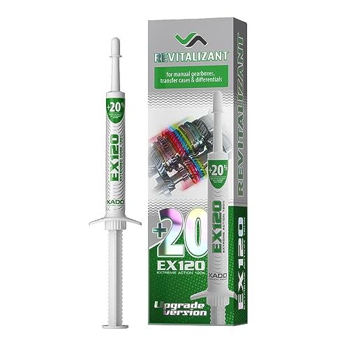 XADO EX120 Manual Transmission Fix - Treatment for Stick Shift Gearboxes, Transfer Cases & Differentials | Friction Modifier Additive - Repairs Sticking, Shudder and Slipping