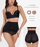 GYDEK Tummy Control Shapewear Panties for Women High Waisted Body Shaper Underwear Girdle Panty Seamless Shapewear Black