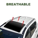 Donpida Car Sunroof Wind Deflector, Universal Car Sunroof Cover, Vent Insulator with Insulation Waterproof Surface, Moonroof Visor, with Waterproof Double Side Tape 28.5×19.5×1.5 Inch